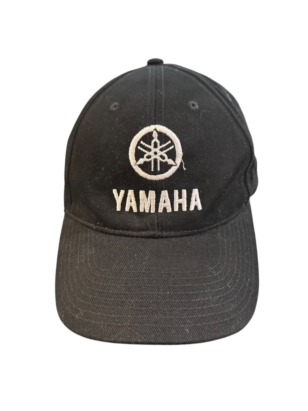 Yamaha Black Adjustable Hat With Embroidered Logo & 2012 Test Pilot Design